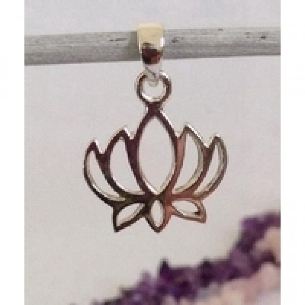 Lotus pendant insterling silver