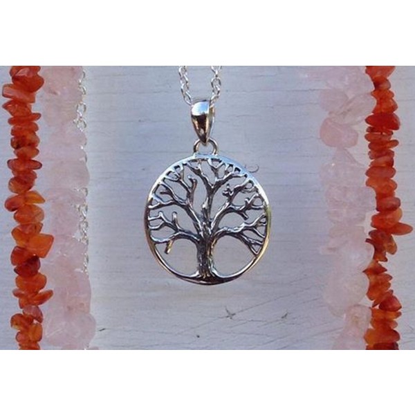 Sterling silver tree of life pendant