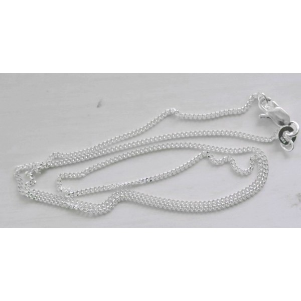 sccd50 Sterling silver curb necklace 2mm thickness