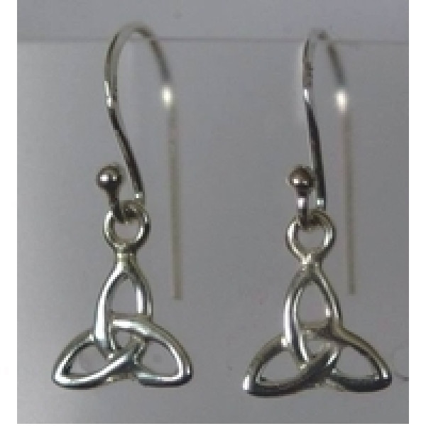 triquetra sterling silver earrings