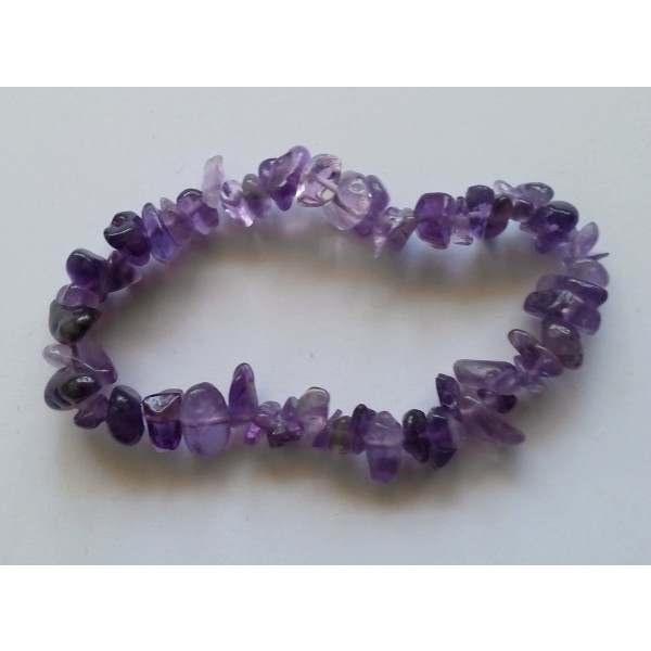 semi precious gemstone chip bracelet