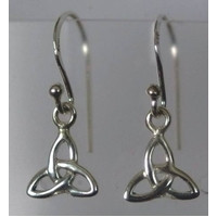 triquetra sterling silver earrings