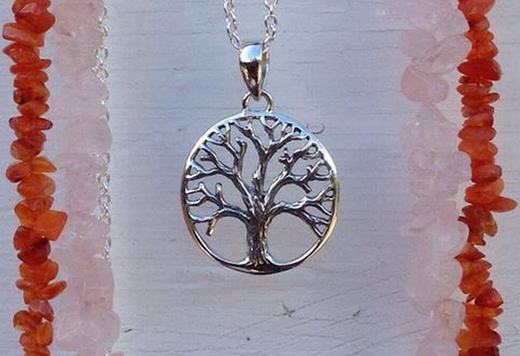Sterling silver tree of life pendant