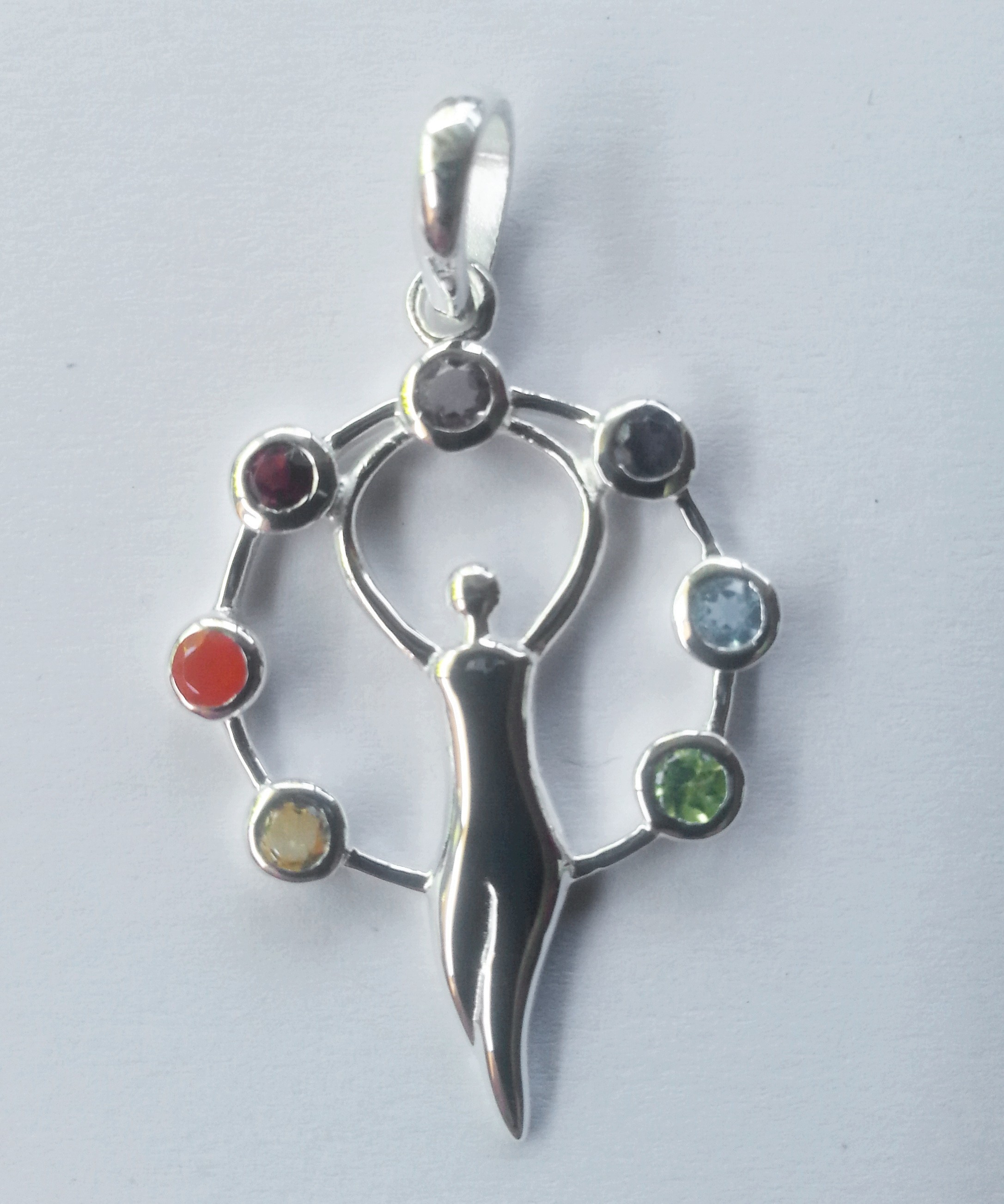 p670  chakra goddess pendant