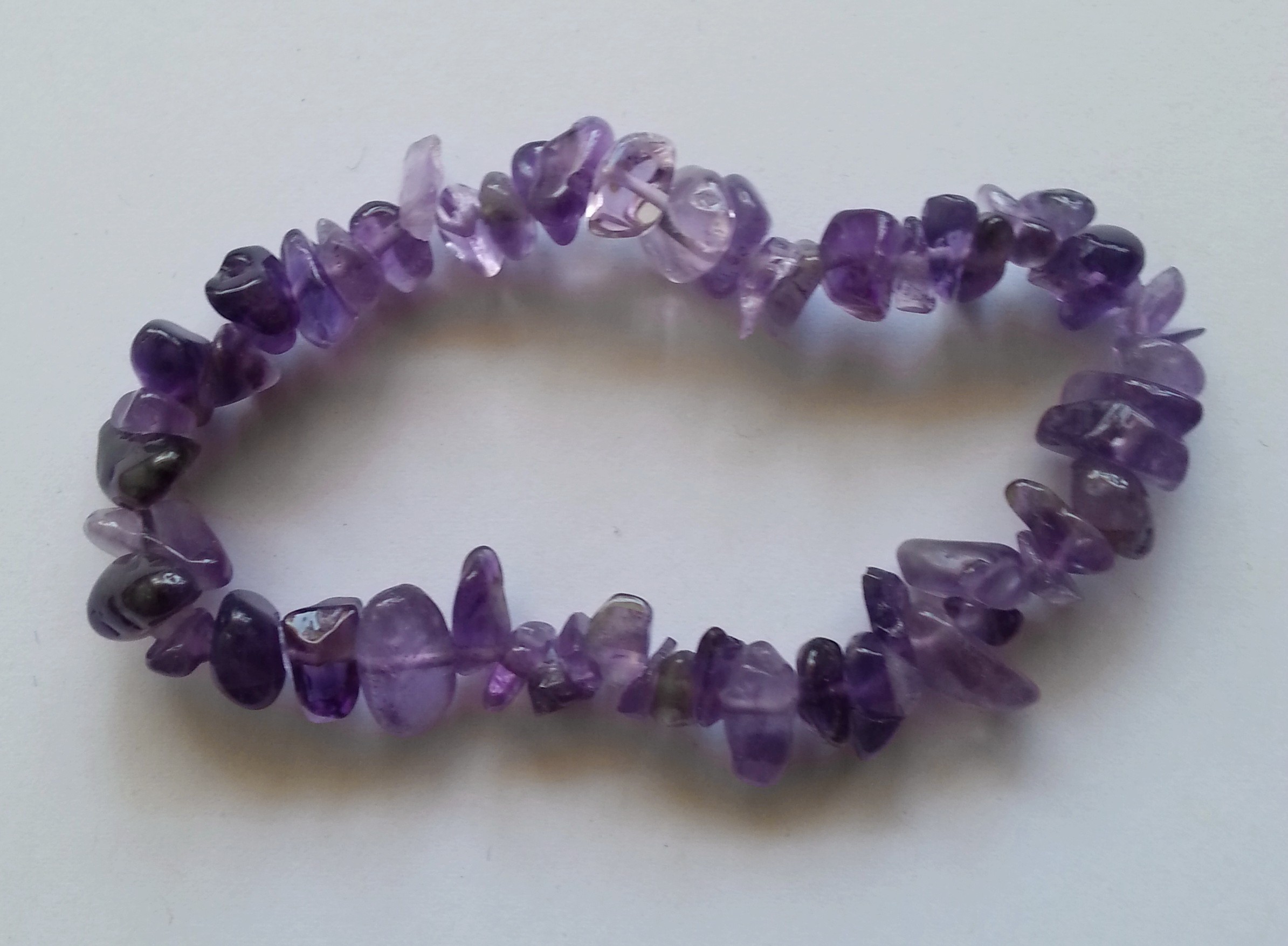 semi precious gemstone chip bracelet